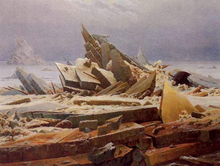 Caspar David Friedrich The Wreck of Hope France oil painting art